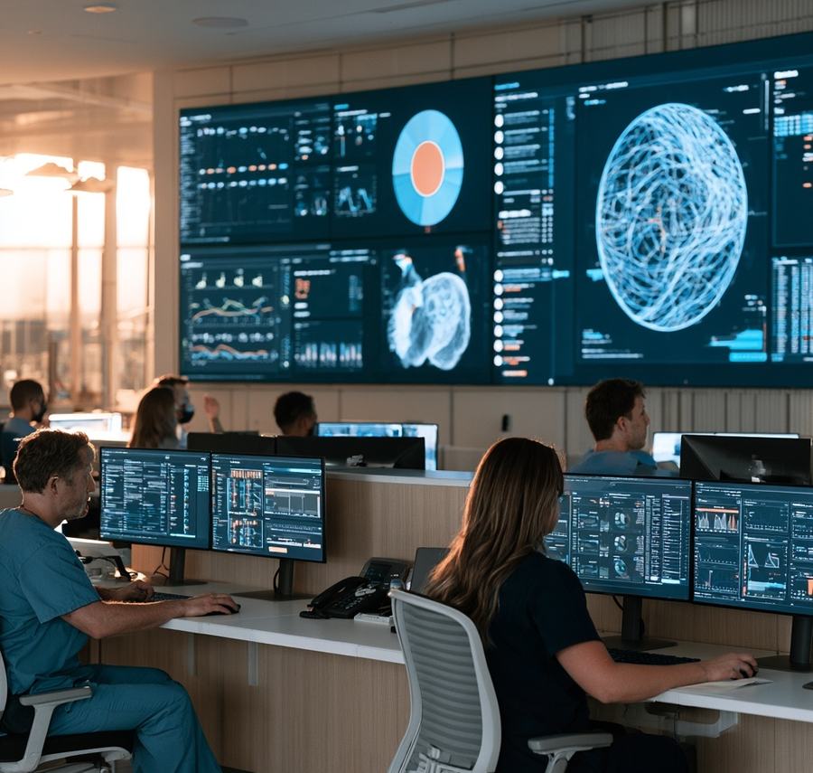 Royal Medical Services (RMS) Digital Transformation, AI-generated illustration