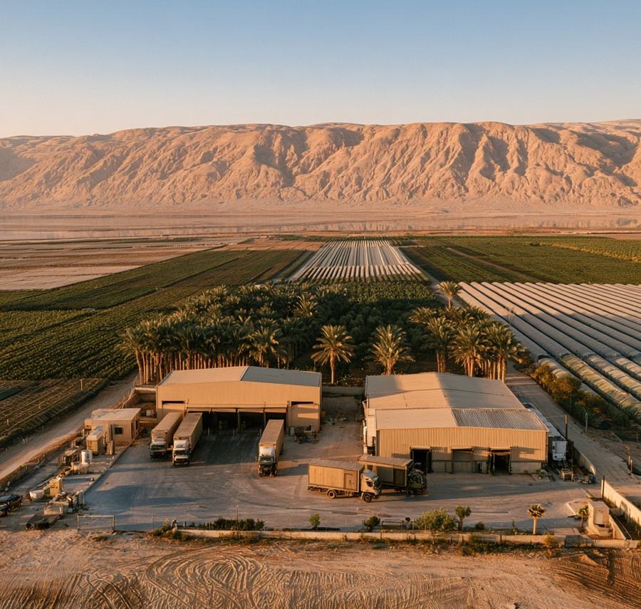 Southern Ghor Agro-Industrial Development Zone (Ghor Al-Mazra'a & Al-Haditha), AI-generated illustration