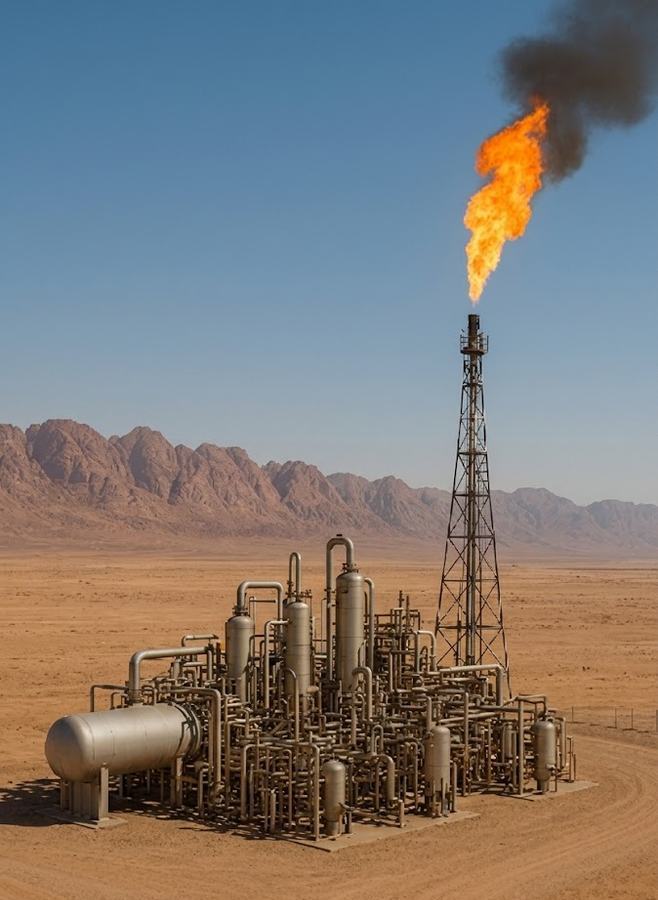 Exploration of Northern Risha & East Safawi Gas Field