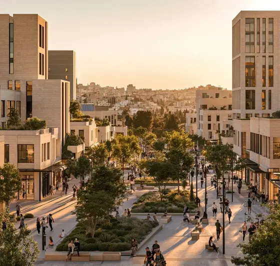 Abdoun Corridor Mixed-Use Development, AI-generated illustration