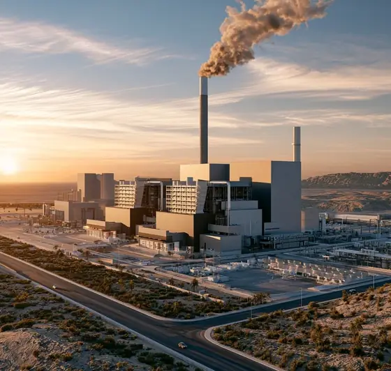 ACWA Power Zarqa (IPP5, 485 MW CCGT), AI-generated illustration