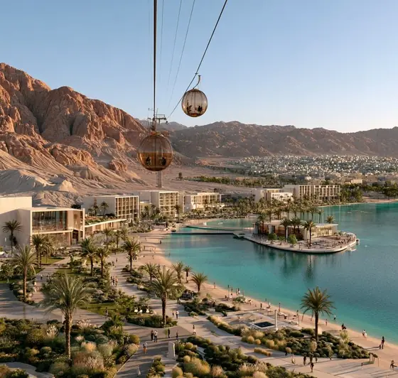 Al Matal Resort, AI-generated illustration