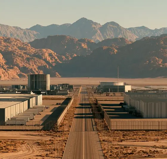 Al Quwairah International Industrial Estate (QIIE), AI-generated illustration