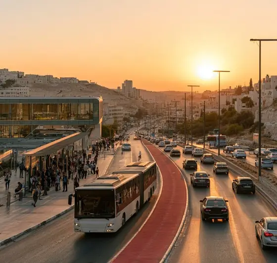 Amman BRT Project (Phase II), AI-generated illustration