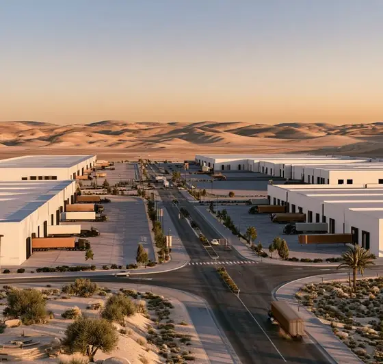 Amman Logistics and Industrial City (ALIC), AI-generated illustration