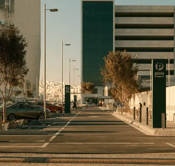 Amman Smart Parking PPP, AI-generated illustration