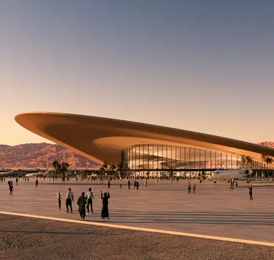 Aqaba International Exhibition Center (AIEC), AI-generated illustration