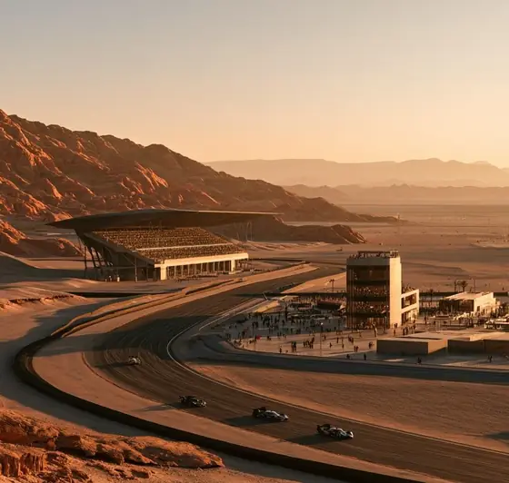 Aqaba International Circuit (AIC), AI-generated illustration