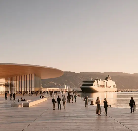 Aqaba New Port Passenger Terminal, AI-generated illustration