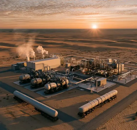Compressed Natural Gas (CNG) Plants, AI-generated illustration