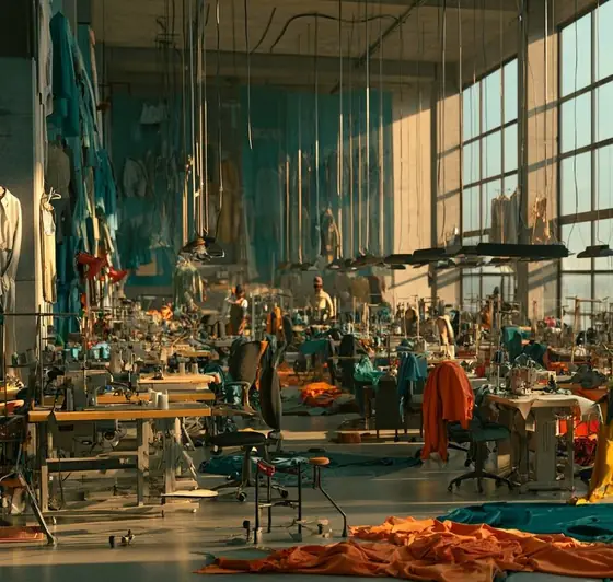 Garment Manufacturing & Tailoring Factory, AI-generated illustration