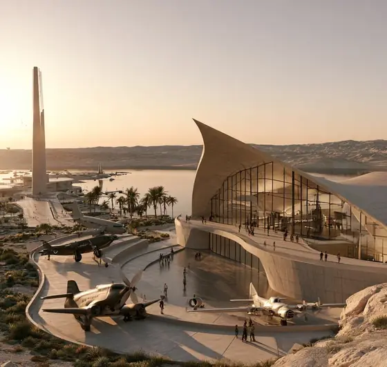 Heritage Aviation Museum (Aqaba), AI-generated illustration