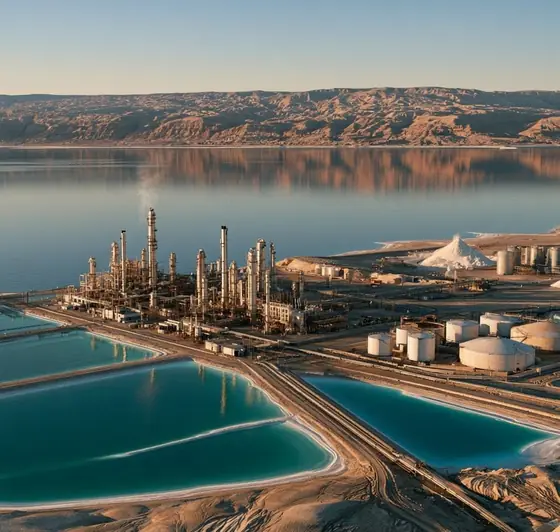 Jordan Bromine Expansion (APC–Albemarle), AI-generated illustration