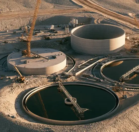 Madaba Wastewater Treatment Plant Expansion, AI-generated illustration