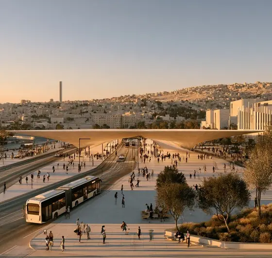 New Al-Mahatta Station Complex (BRT Interchange), AI-generated illustration