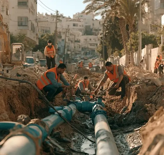 Non-Revenue Water - South Amman, AI-generated illustration