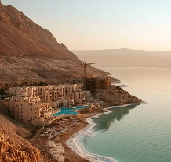 Porto Dead Sea, AI-generated illustration