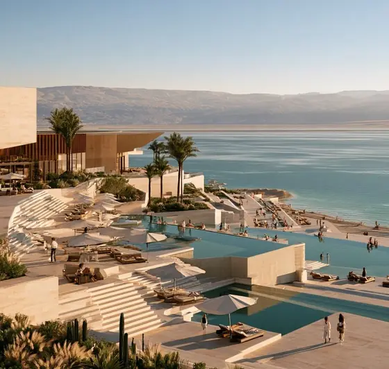 Sharm Project - Dead Sea, AI-generated illustration
