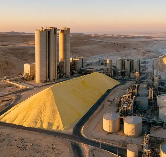Shidiya Sulfuric Acid Plant, AI-generated illustration