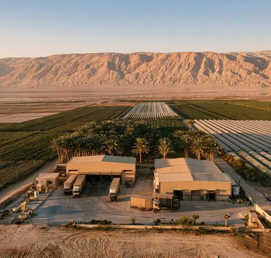 Southern Ghor Agro-Industrial Development Zone (Ghor Al-Mazra'a & Al-Haditha), AI-generated illustration