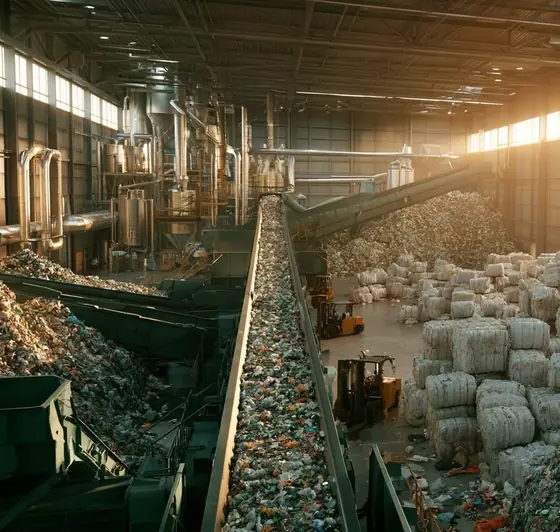 Tadweer Material Recovery Facility (Ghabawi MRF), AI-generated illustration