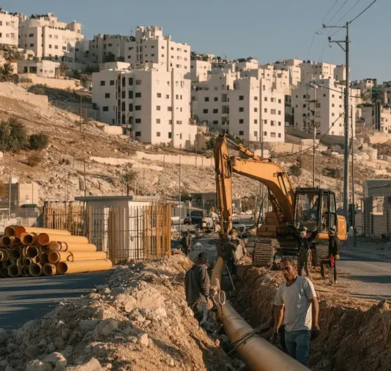 Amman–Zarqa Gas Distribution Network Project, AI-generated illustration