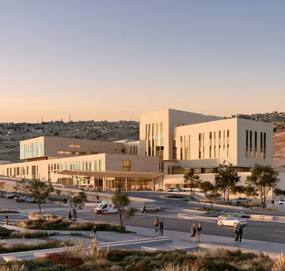 Zarqa Military Hospital (400 beds), AI-generated illustration