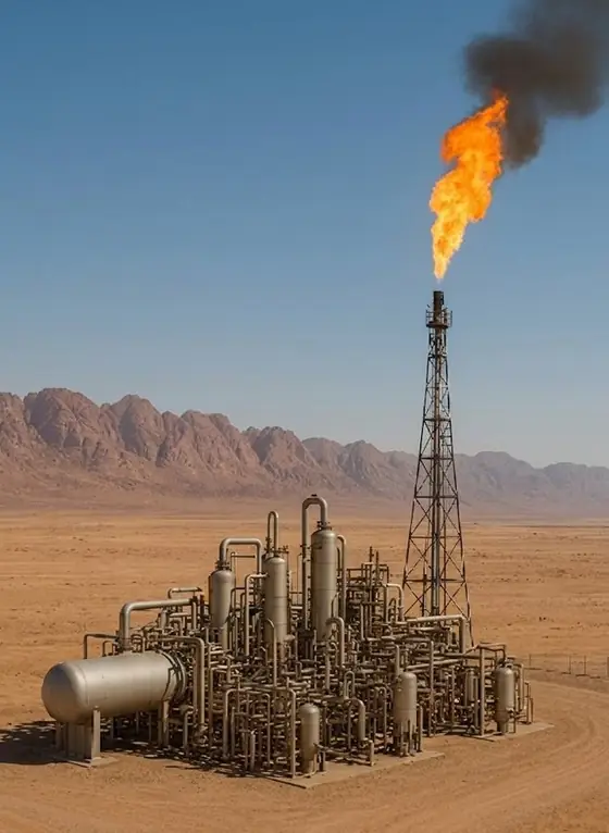 Exploration of Northern Risha & East Safawi Gas Field